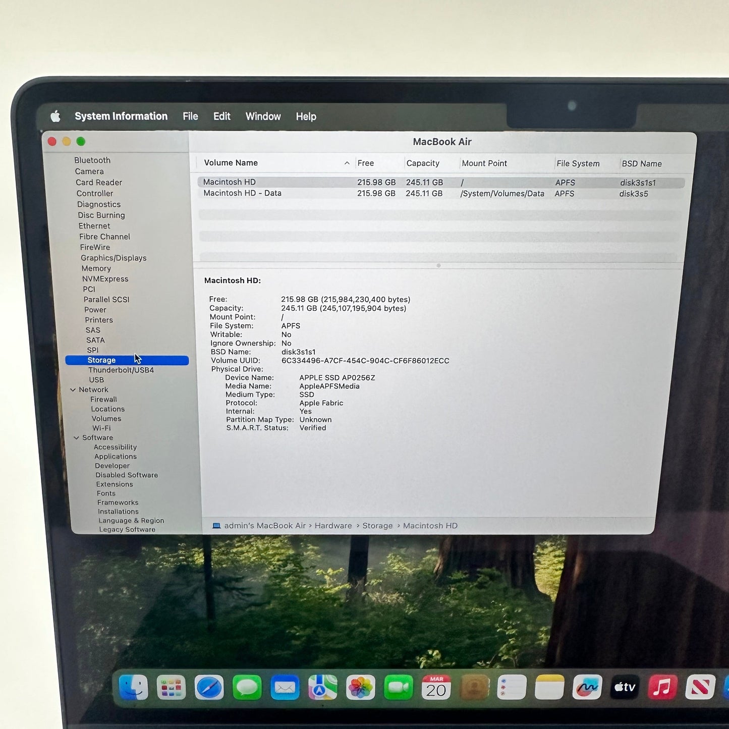 2022 Apple MacBook Air 13.6" M2 8C GPU 3.5GHz 8GB RAM 256GB SSD A2681