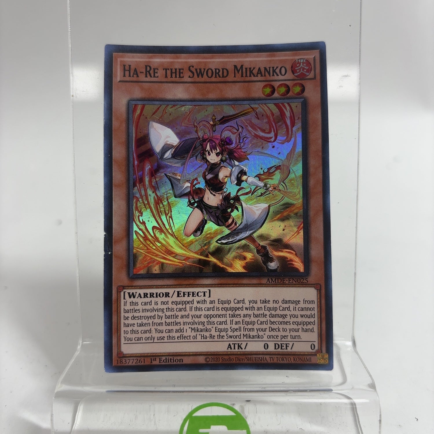 yugioh amazing defenders cards Yugioh! Amazing Defenders Ha-Re the Sword Mikanko Collector's Rare  AMDE-EN025 NM