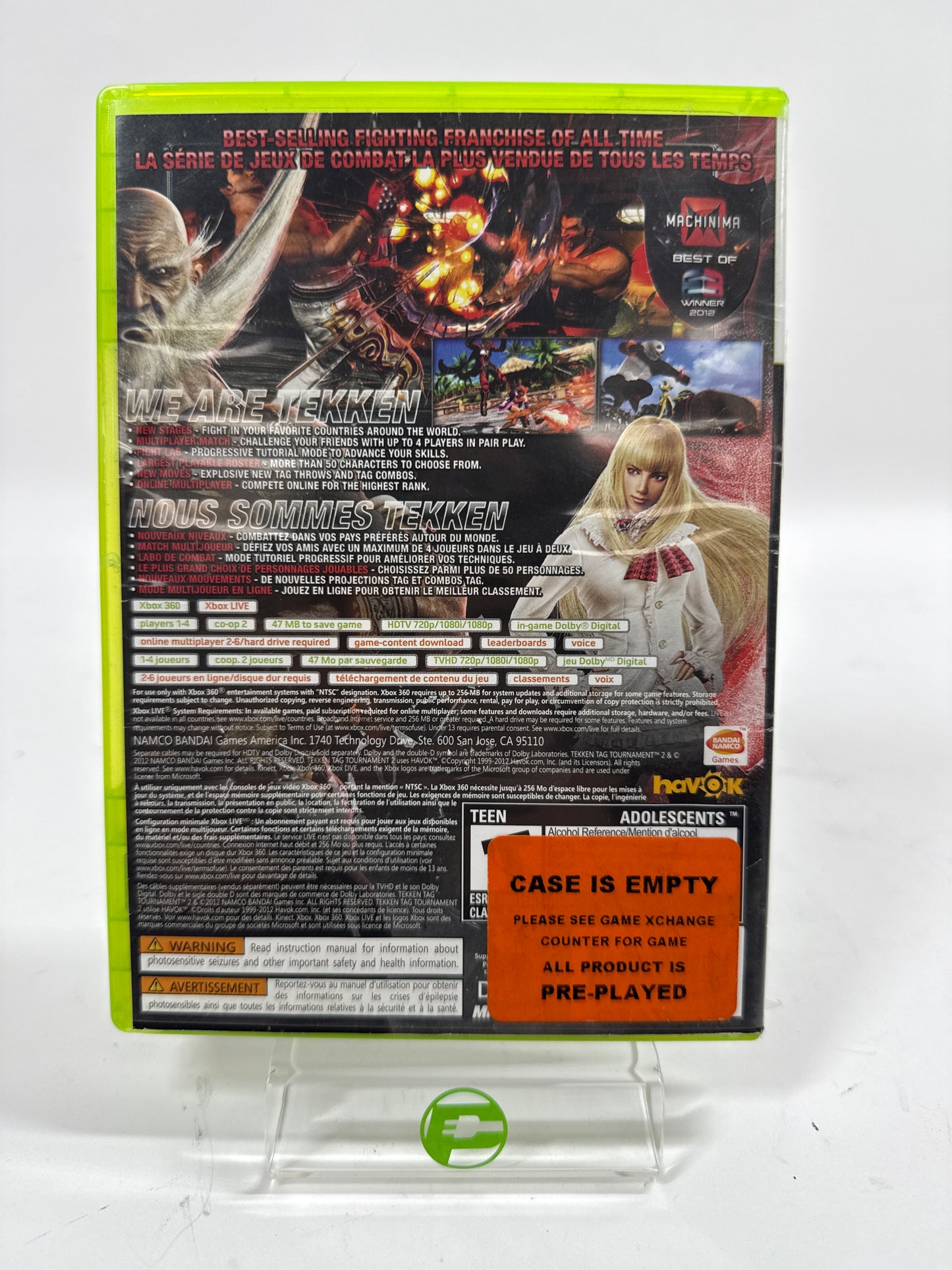 Tekken Tag Tournament 2 (Microsoft Xbox 360, 2012)