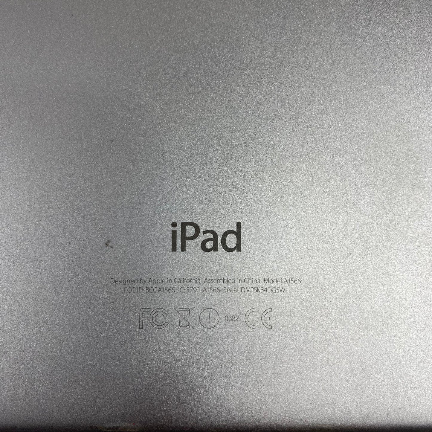 WiFi Only Apple iPad Air 2nd Gen 128GB 15.8 SPACE GRAY MGTX2LL/A