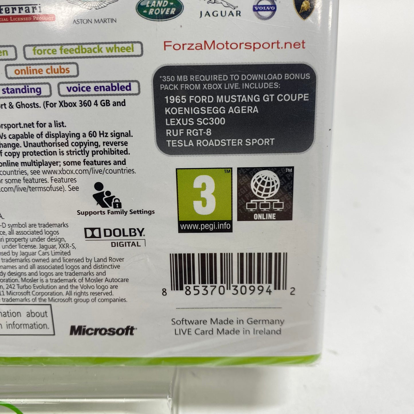 New Forza Motorsport 4 (Microsoft Xbox 360, 2011)