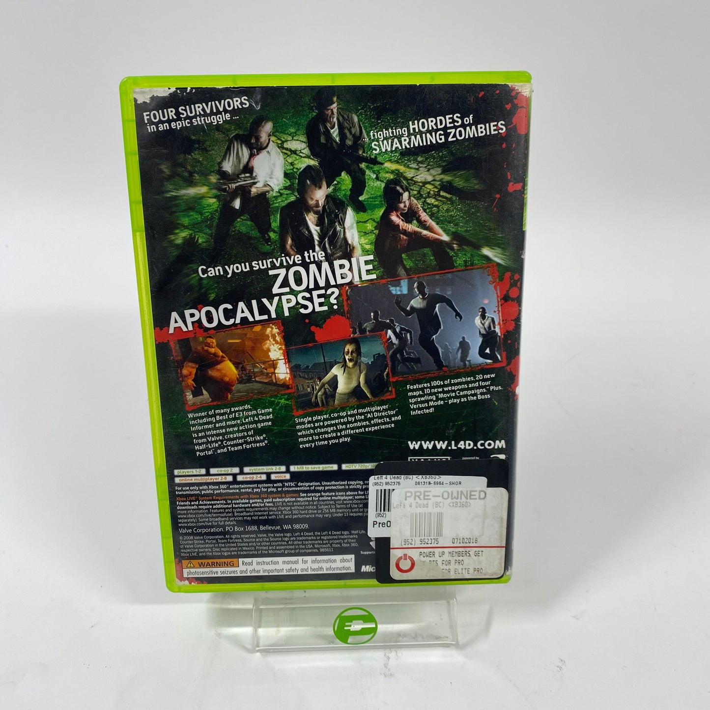 Left 4 Dead (Microsoft Xbox 360, 2008)