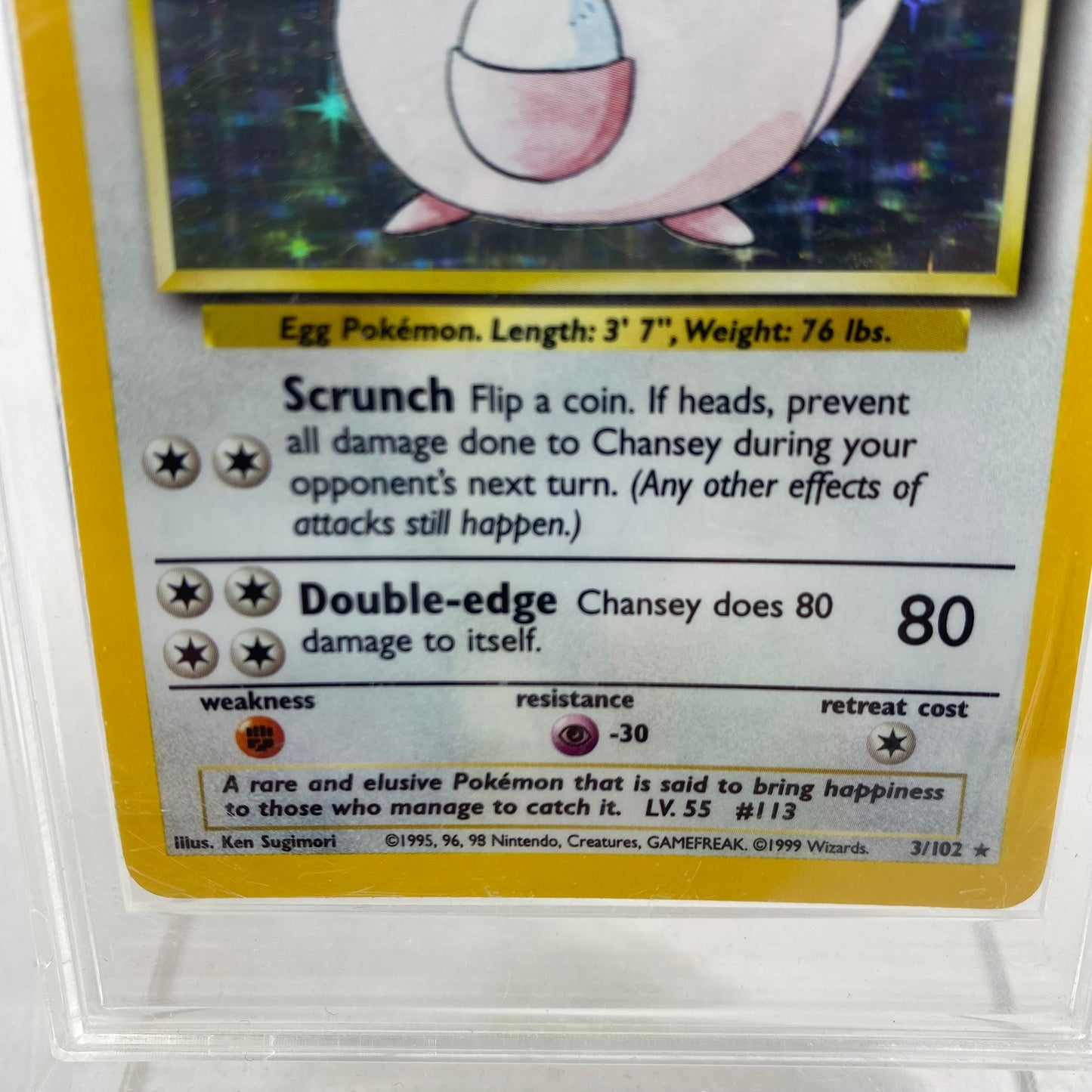 Pokémon TCG Base Set Chansey 3 English