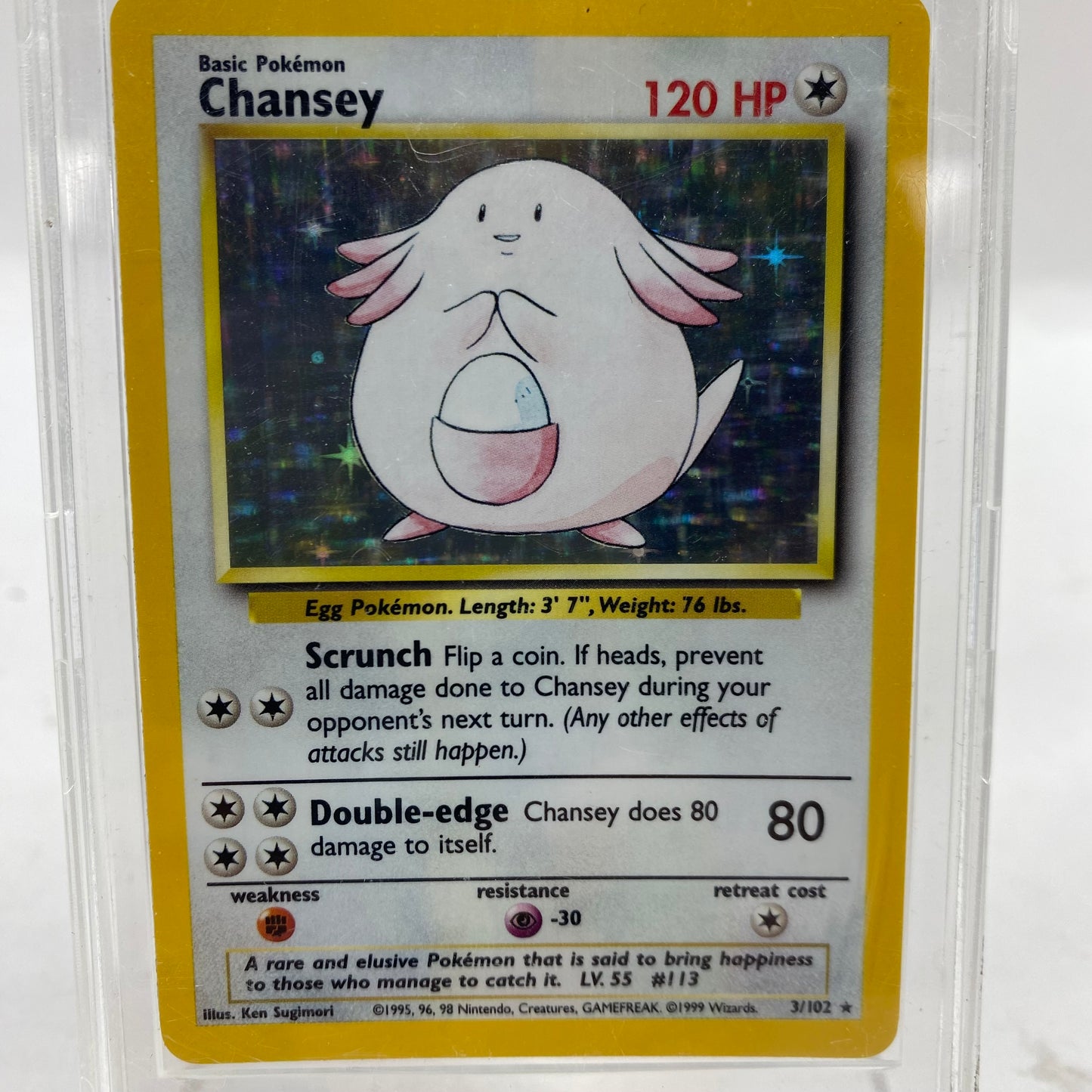 Pokémon TCG Base Set Chansey 3 English