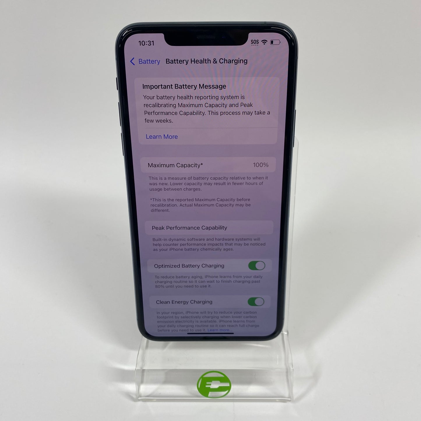 Factory Unlocked Apple iPhone 11 Pro Max 64GB Alpine Green 100% Battery Health