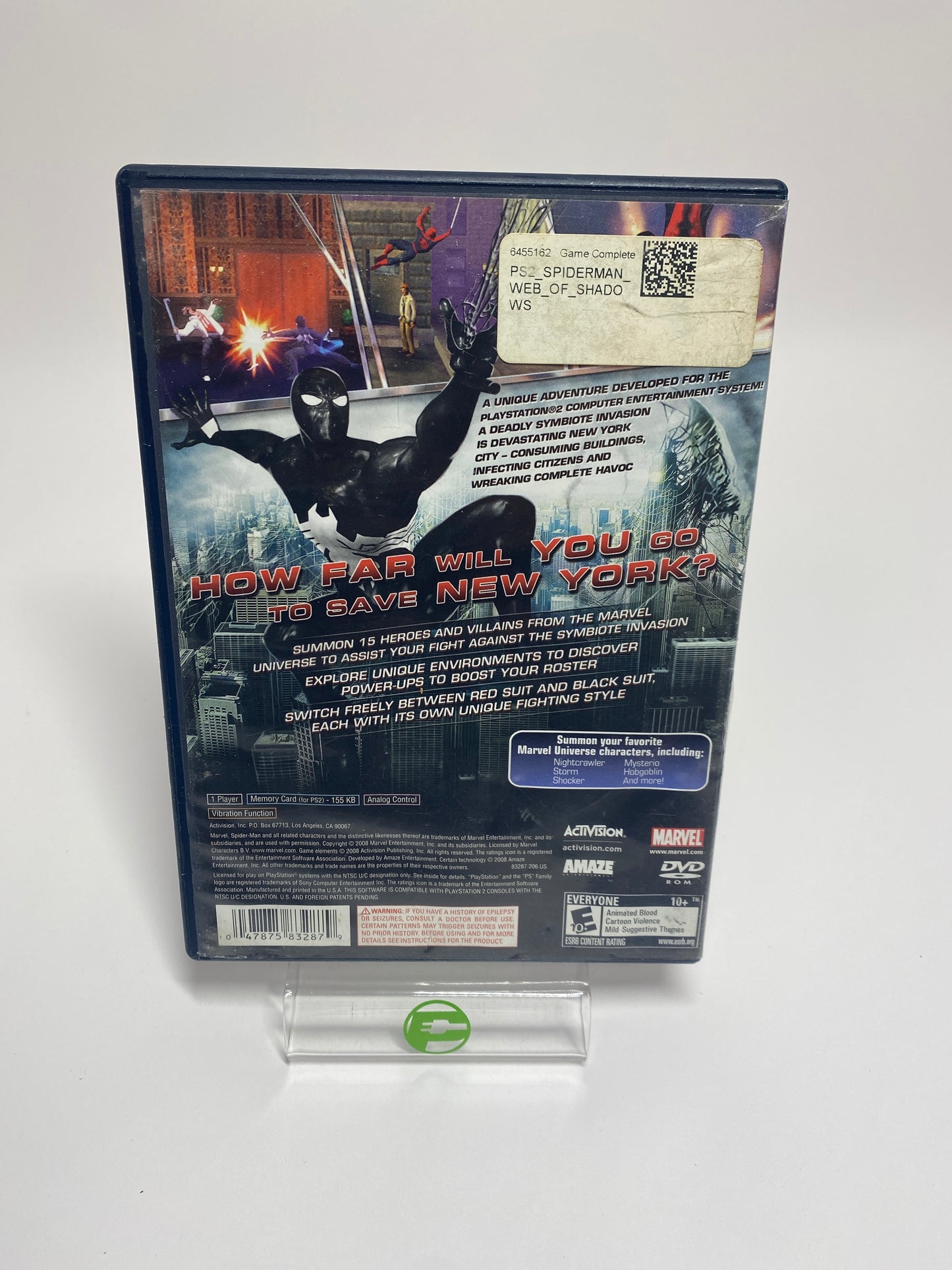Spiderman Web of Shadows (Sony PlayStation 2 PS2, 2008)