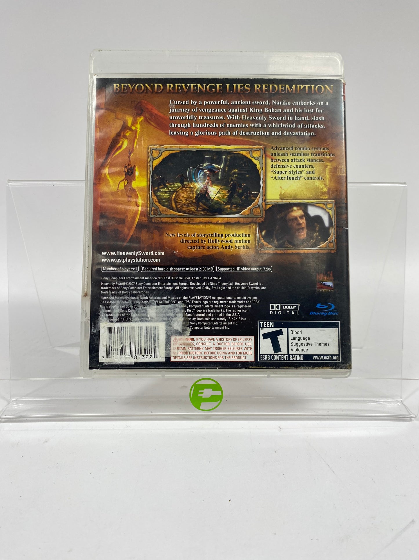 Heavenly Sword (Sony PlayStation 3 PS3, 2007)