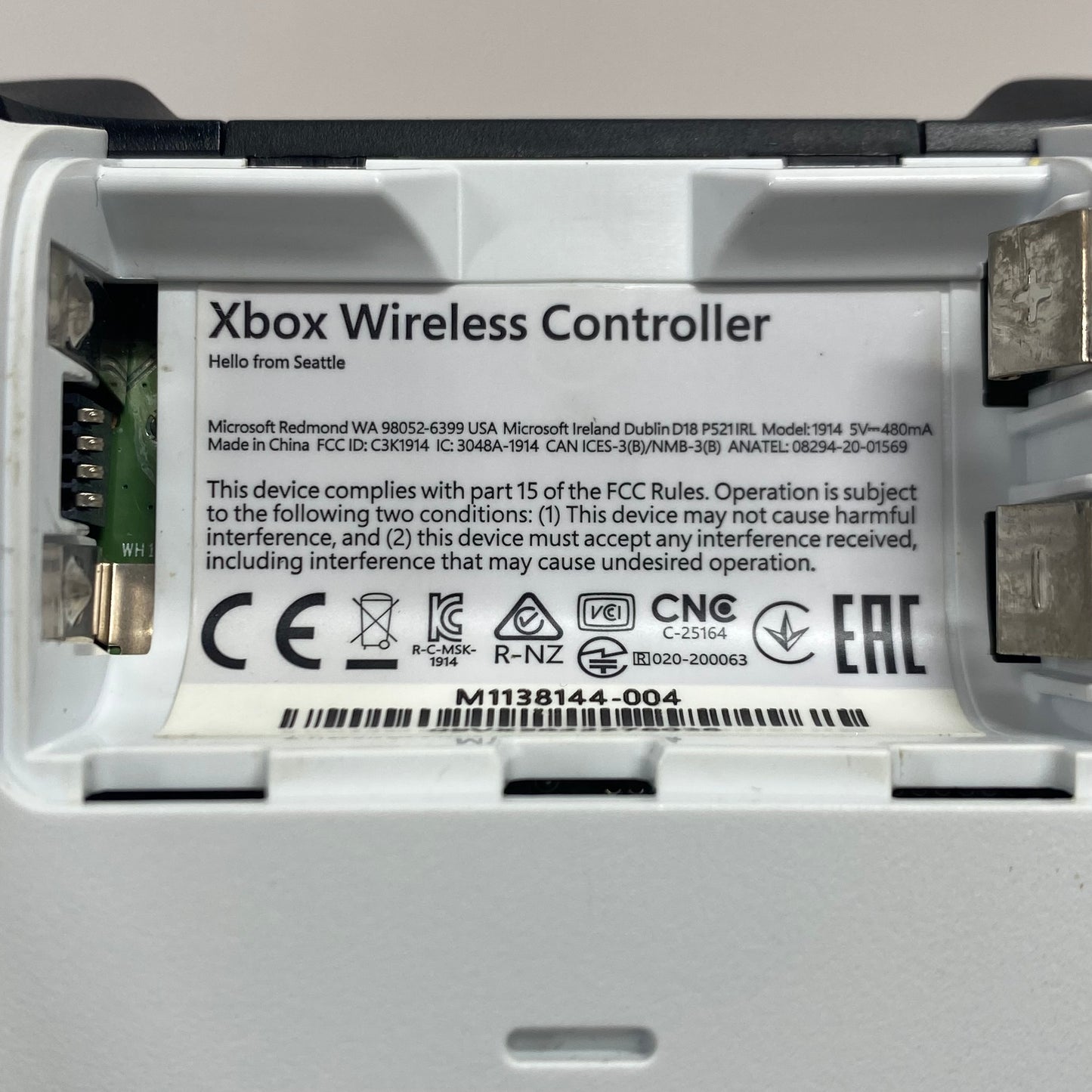 Microsoft Xbox One Wireless Controller Deep Blue 1914