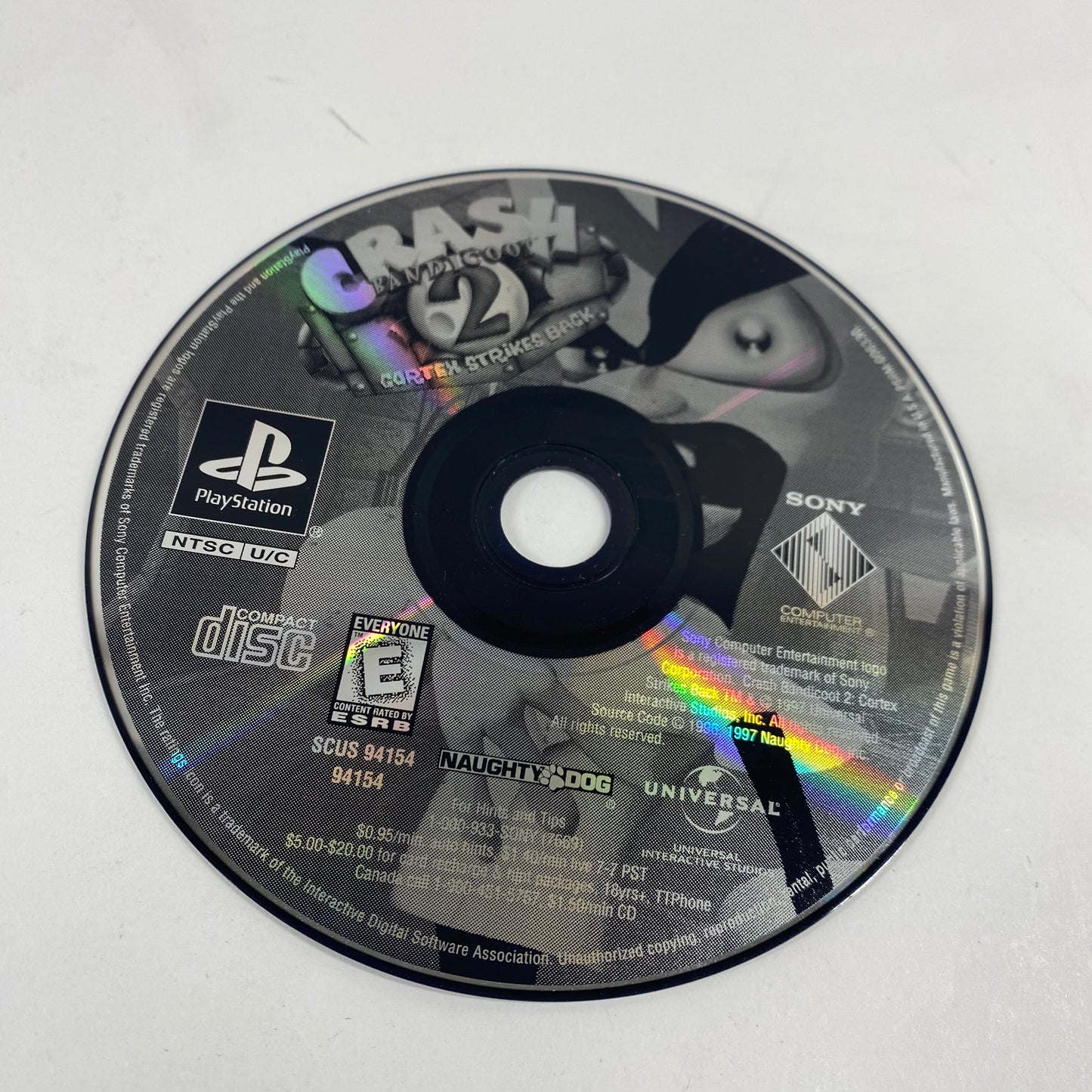 Crash Bandicoot 2 Cortex Strikes Back (Sony PlayStation 1 PS1, 1997)