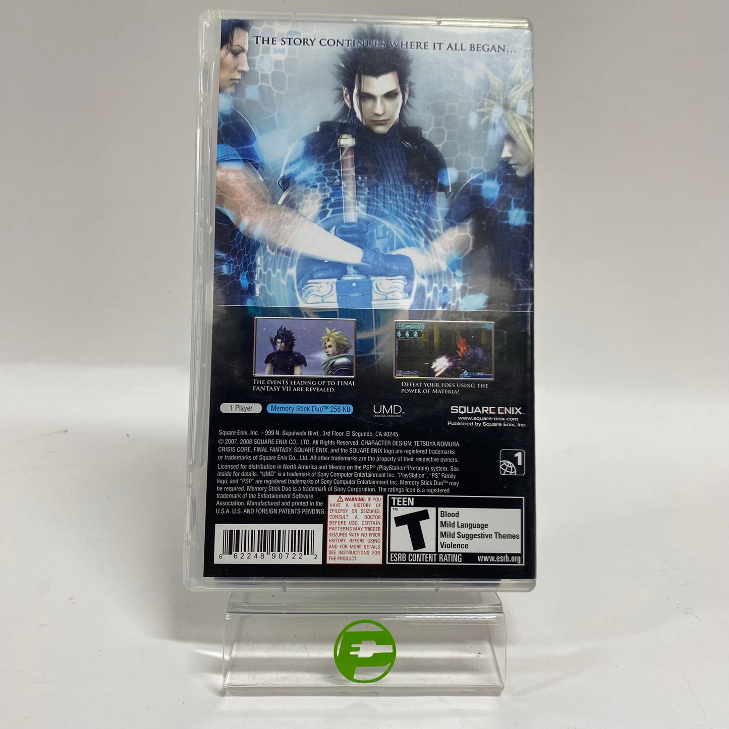 Crisis Core: Final Fantasy VII (Sony PlayStation Portable PSP, 2008)