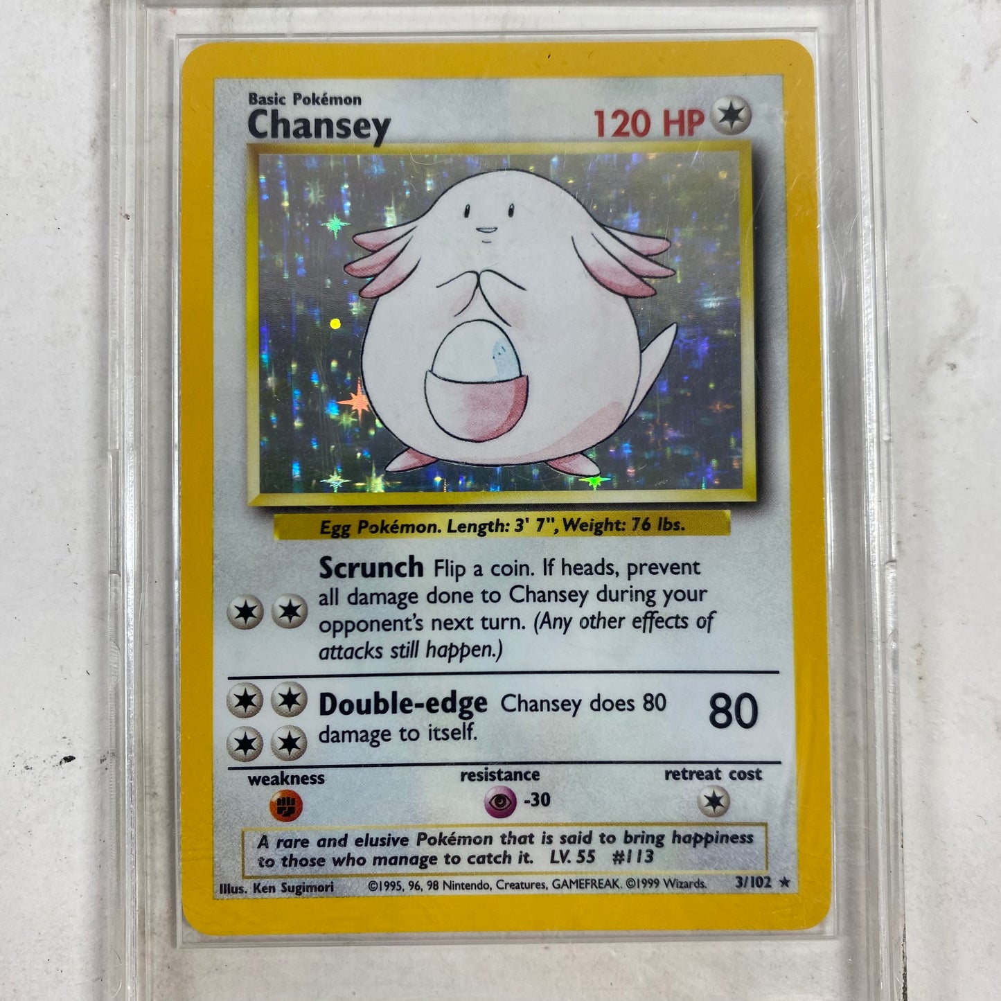 Pokémon TCG Base Set Chansey 3 English
