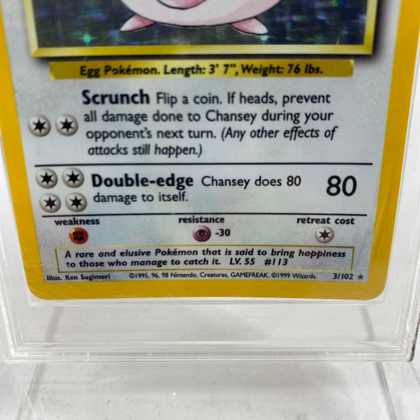 Pokémon TCG Base Set Chansey 3 English