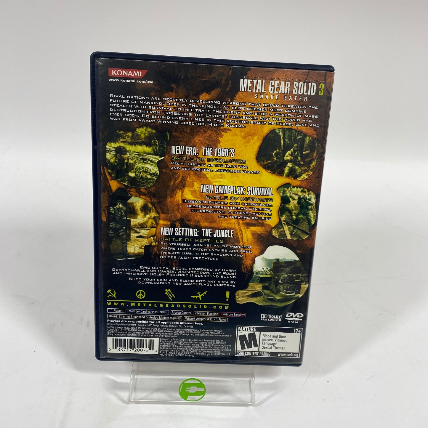 Metal Gear Solid 3 Snake Eater (Sony PlayStation 2 PS2, 2004)