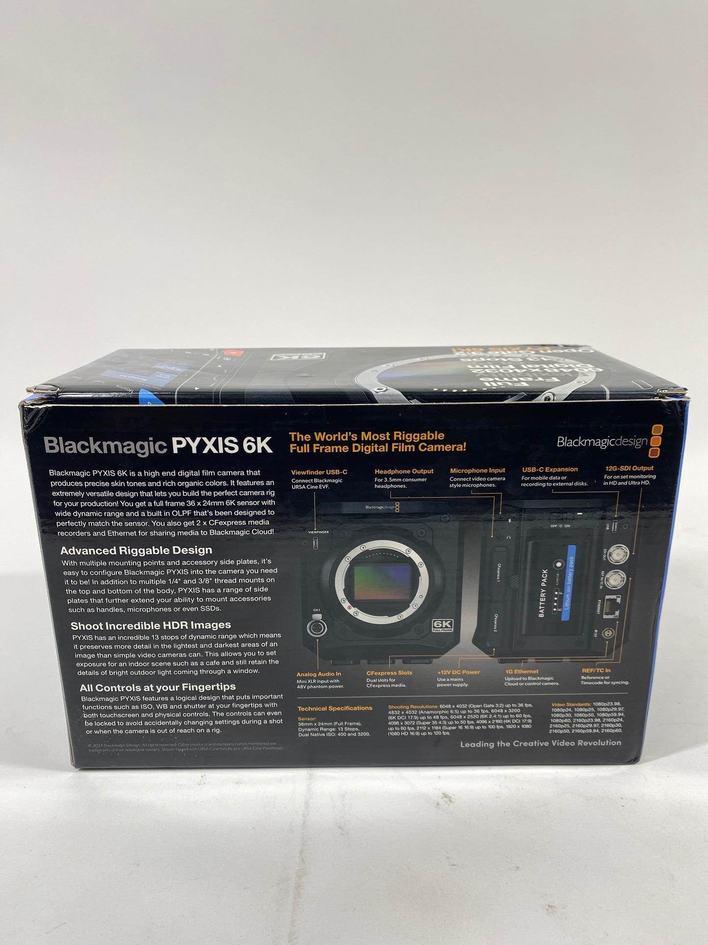 BlackMagic pyxis6k Full Frame Digital Camera