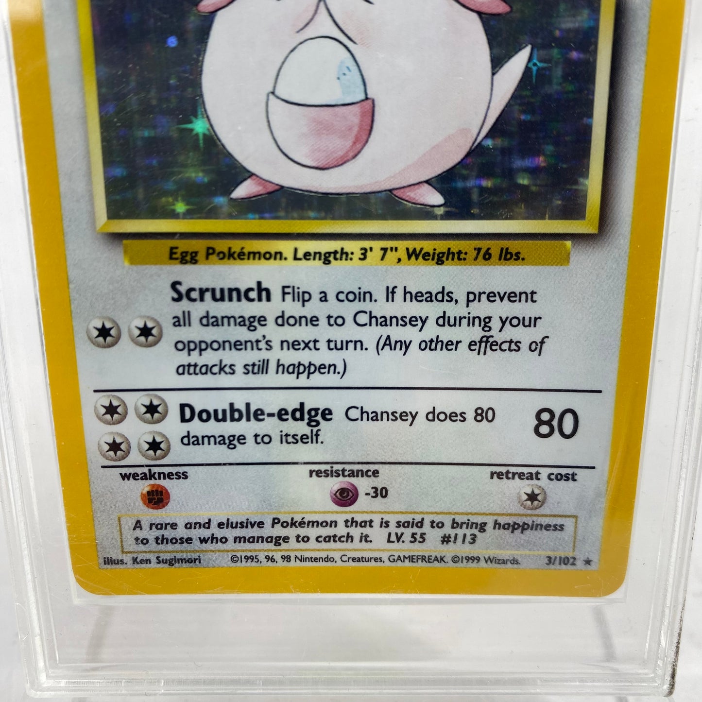 Pokémon TCG Base Set Chansey 3 English