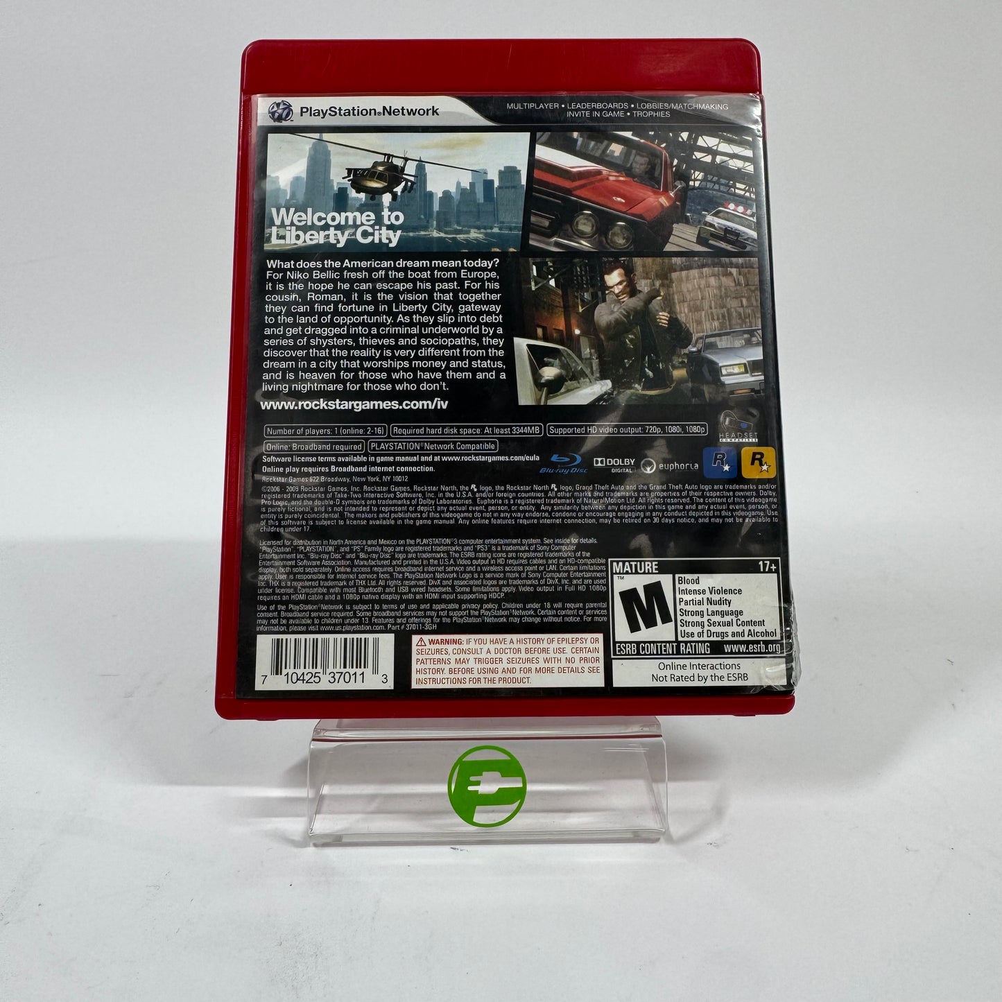 Grand Theft Auto IV (Sony PlayStation 3 PS3, 2008)