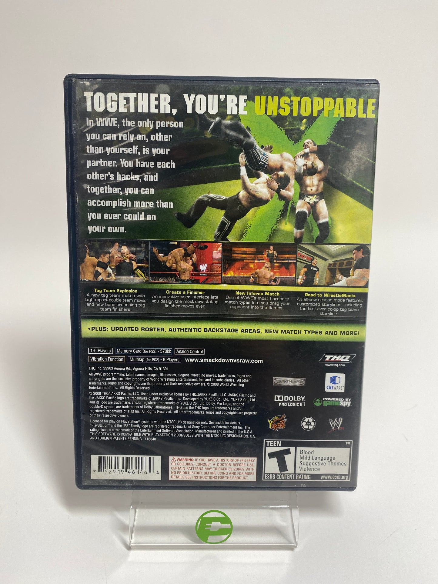 WWE Smackdown vs. Raw 2009 (Sony PlayStation 2 PS2, 2008)