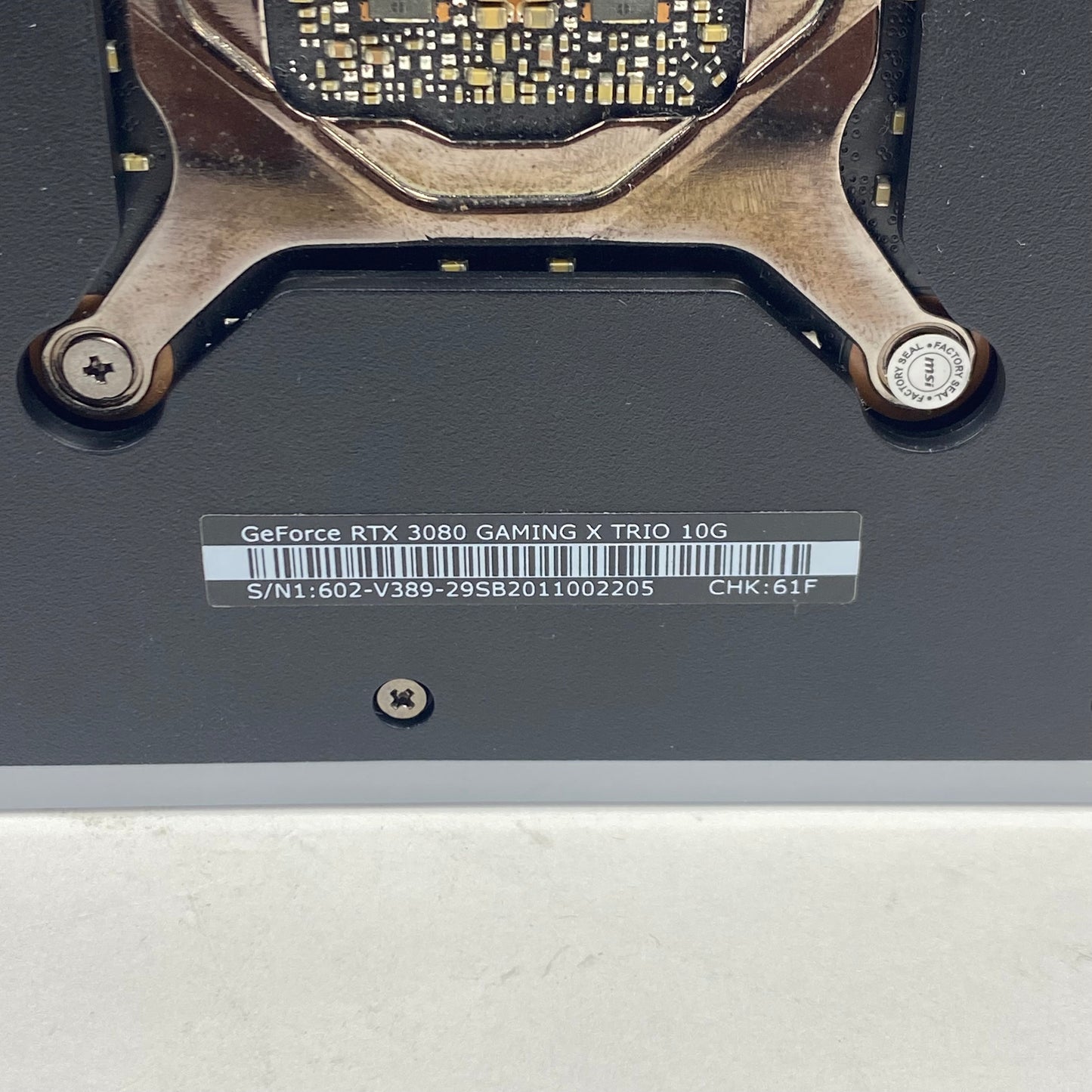MSI GeForce RTX 3080 10GB GDDR6X Graphics Card 602-V389-29SB2011002205