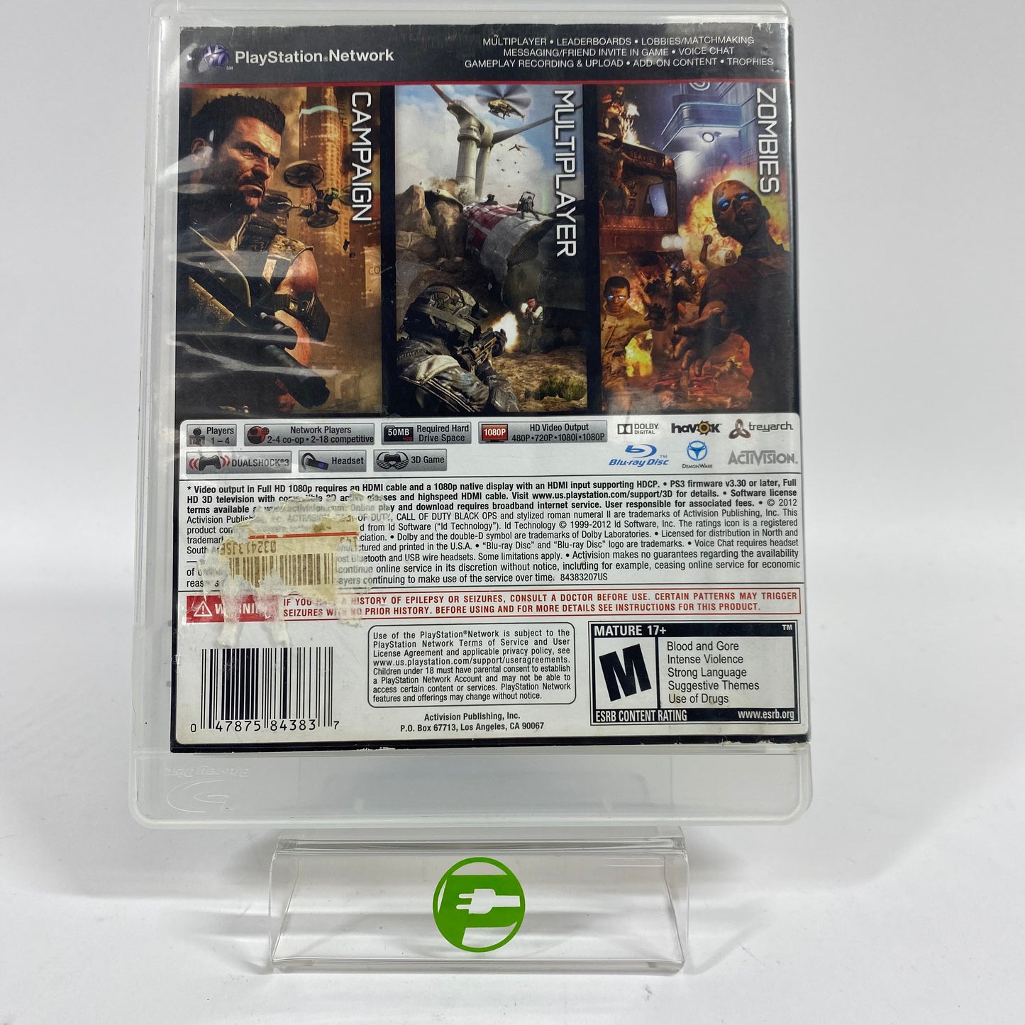 Call of Duty Black Ops II (Sony PlayStation 3 PS3, 2012)