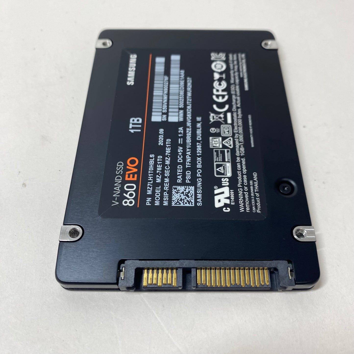 Samsung 2.5" 860 Evo 1TB SATA III 6Gbps SSD MZ-76E1T0