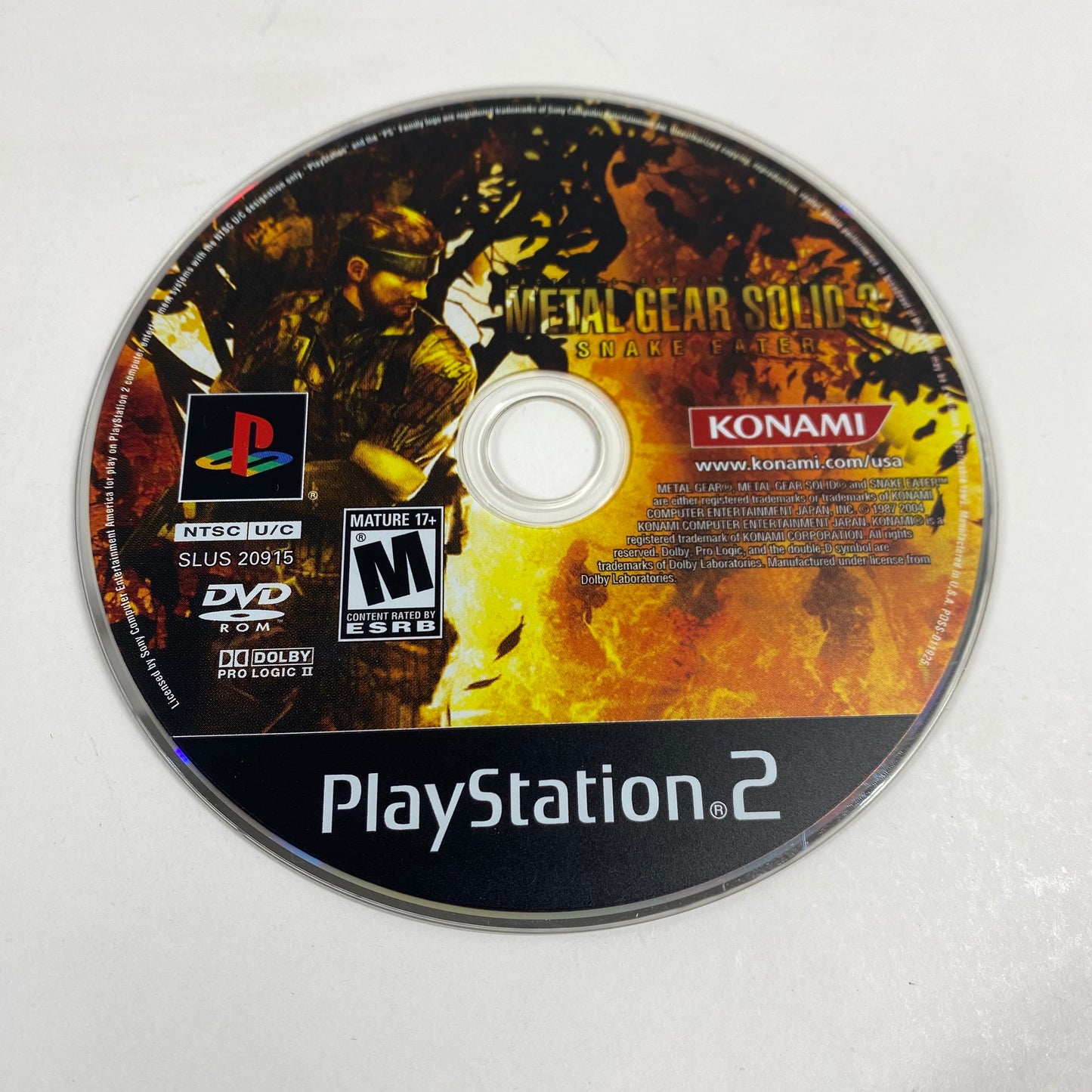Metal Gear Solid 3 Snake Eater (Sony PlayStation 2 PS2, 2004)