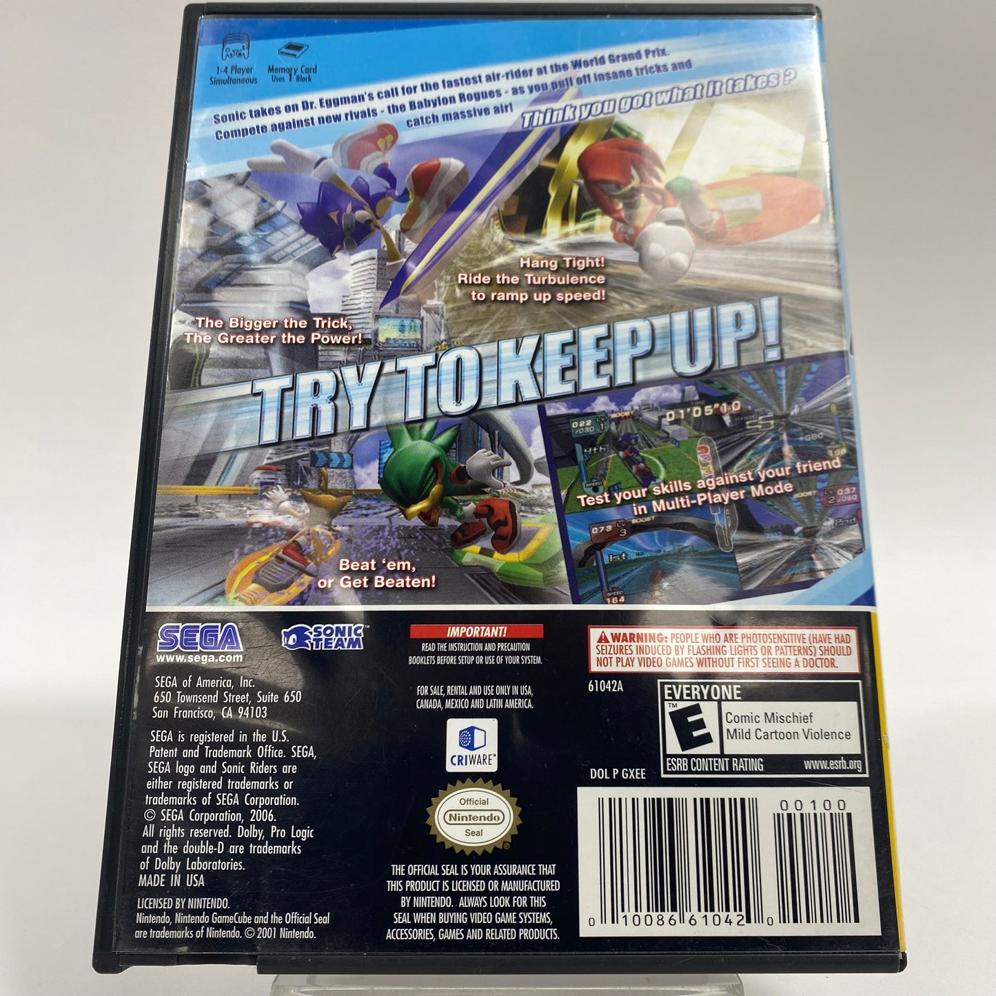 Sonic Riders (Nintendo GameCube, 2006)