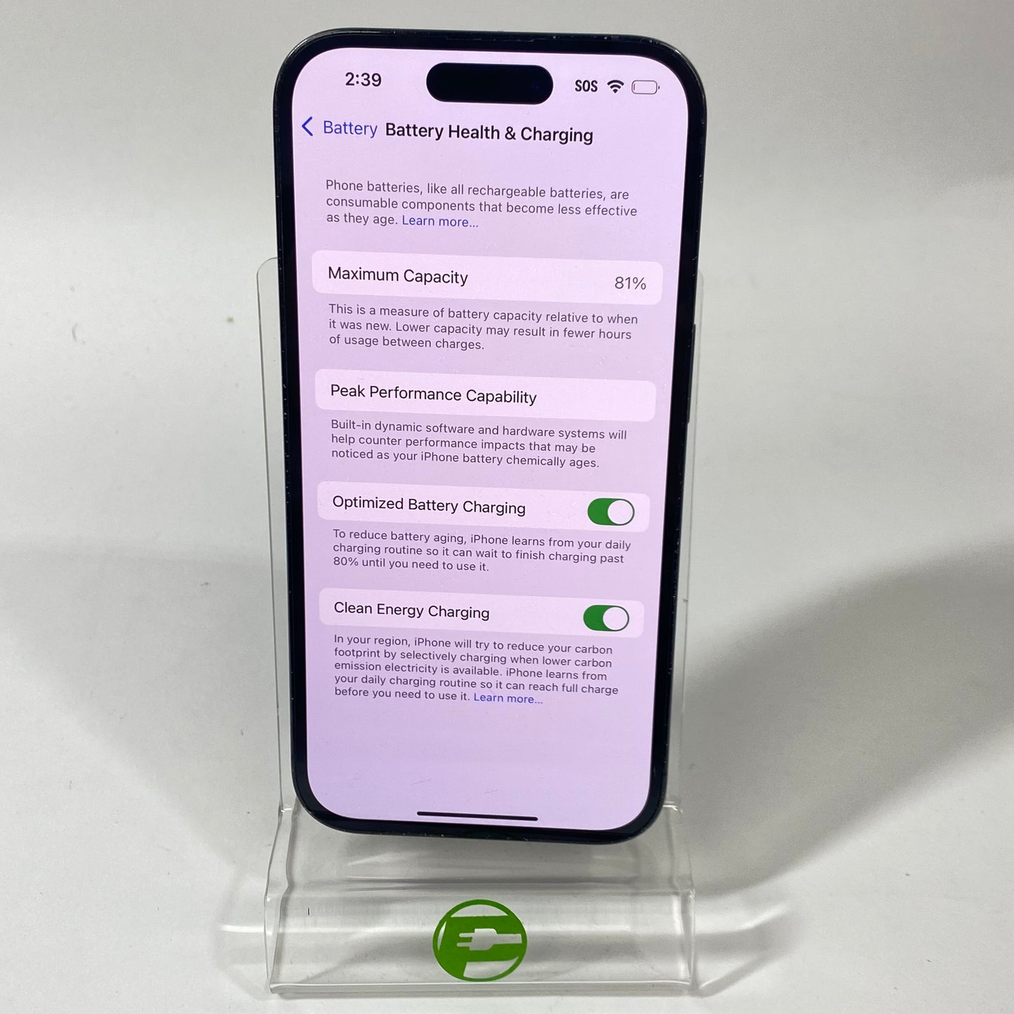 Unlocked Apple iPhone 14 Pro 256GB 18.3.1 SPACE BLACK MQ0N3LL/A