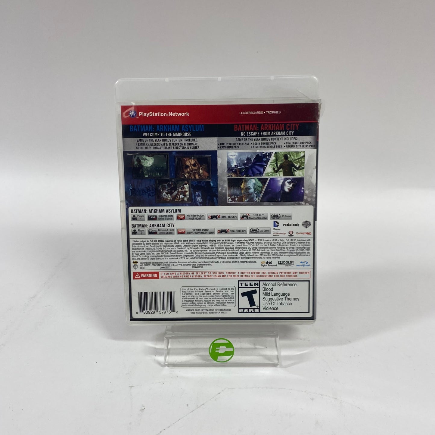 Batman: Arkham Asylum and Arkham City Dual Pack (Microsoft Xbox 360, 2013)