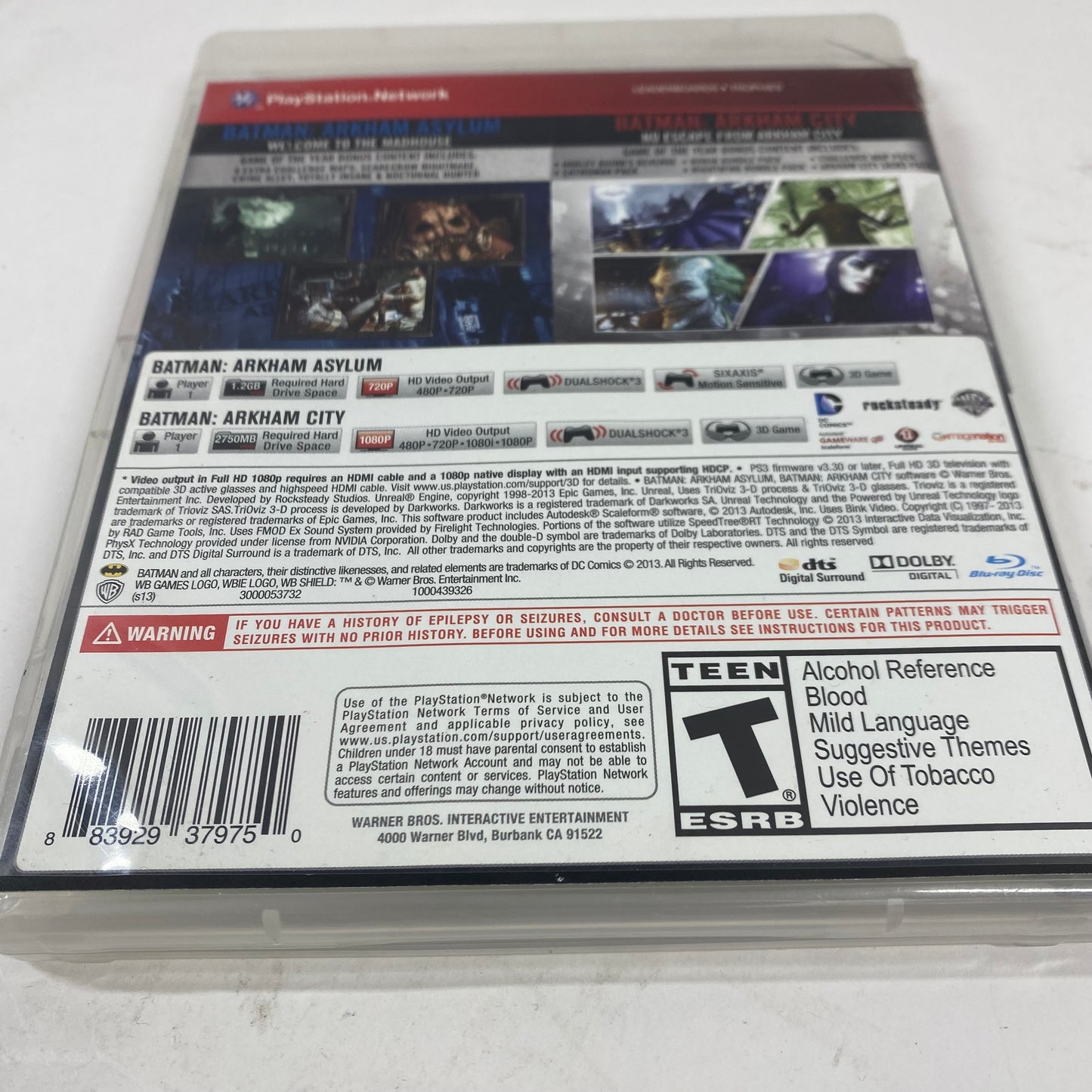 Batman: Arkham Asylum and Arkham City Dual Pack (Microsoft Xbox 360, 2013)