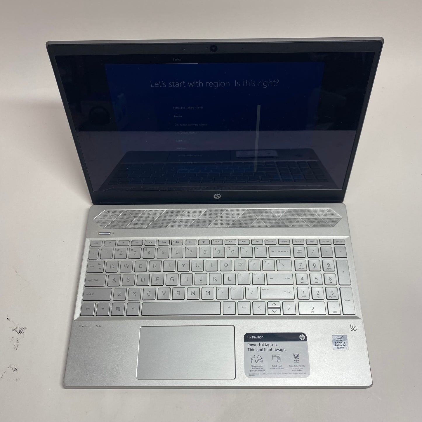 HP Pavilion 15-CS3063CL 14" i5-1035G1 1.0GHz 8GB RAM 256GB SSD