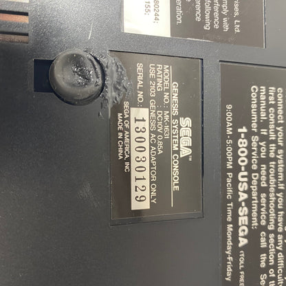 Sega Genesis Video Game Console Black MK-1631