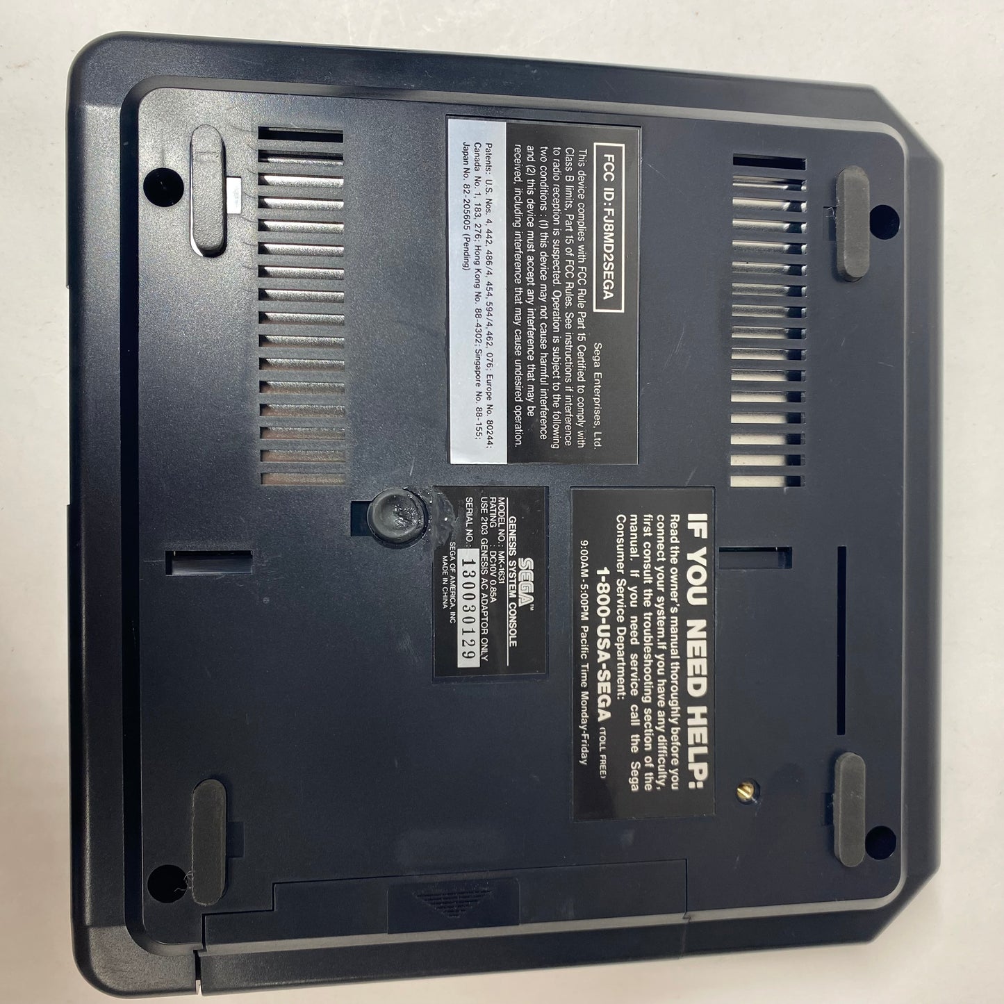 Sega Genesis Video Game Console Black MK-1631