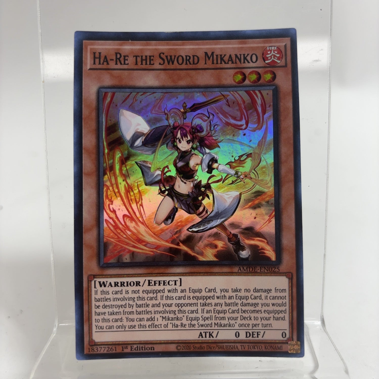 Yugioh! Amazing Defenders Ha-Re the Sword Mikanko Collector's Rare AMD PayMore Point Loma Yugioh! Amazing Defenders Ha-Re the Sword Mikanko Collector's Rare AMD PayMore Point Loma