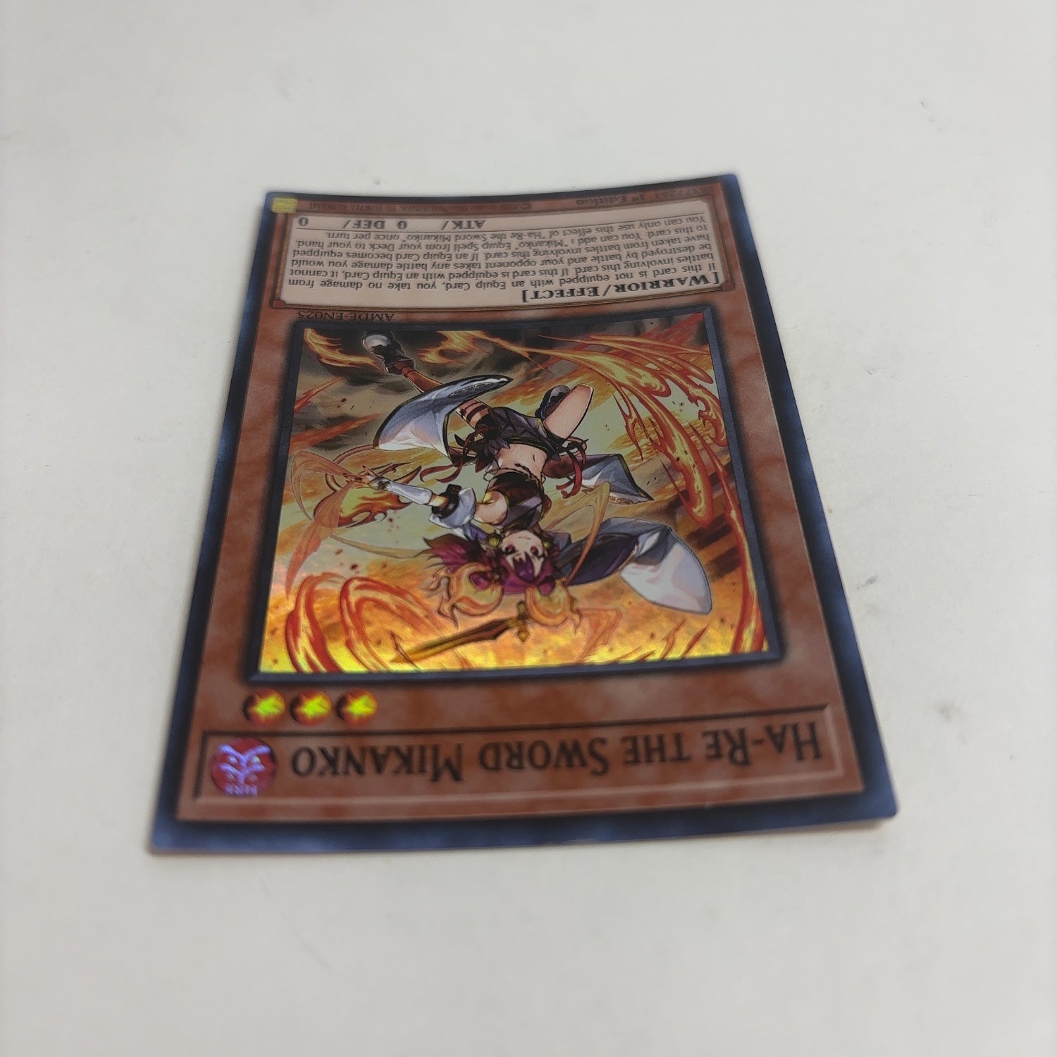 Yugioh! Amazing Defenders Ha-Re the Sword Mikanko Collector's Rare AMD PayMore Point Loma Yugioh! Amazing Defenders Ha-Re the Sword Mikanko Collector's Rare AMD PayMore Point Loma