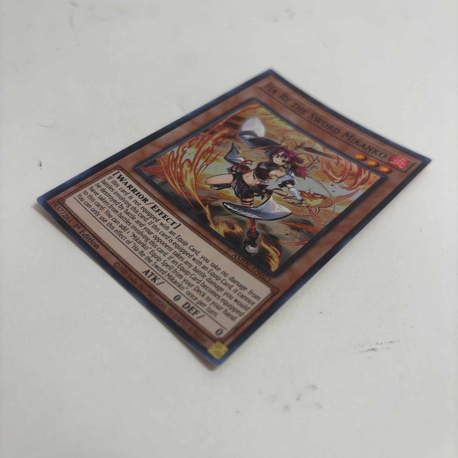 yugioh mikanko cards Yugioh! Amazing Defenders Ha-Re the Sword Mikanko Collector's Rare AMD – PayMore Point Loma