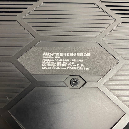 MSI Raider GE66 MS-1541 15.6" i7-10750H 2.6GHz 16GB RAM 1TB SSD GeForce RTX 2070