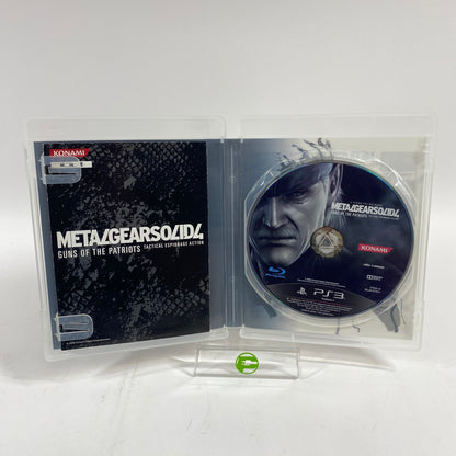 Metal Gear Solid 4: Guns of the Patriots (Sony PlayStation 3 PS3, 2008) JP