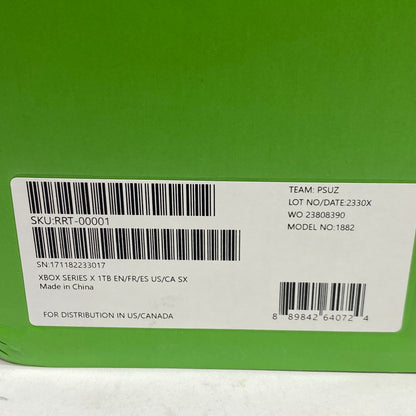 New Microsoft Xbox Series X 1TB Console Gaming System Carbon Black 1882