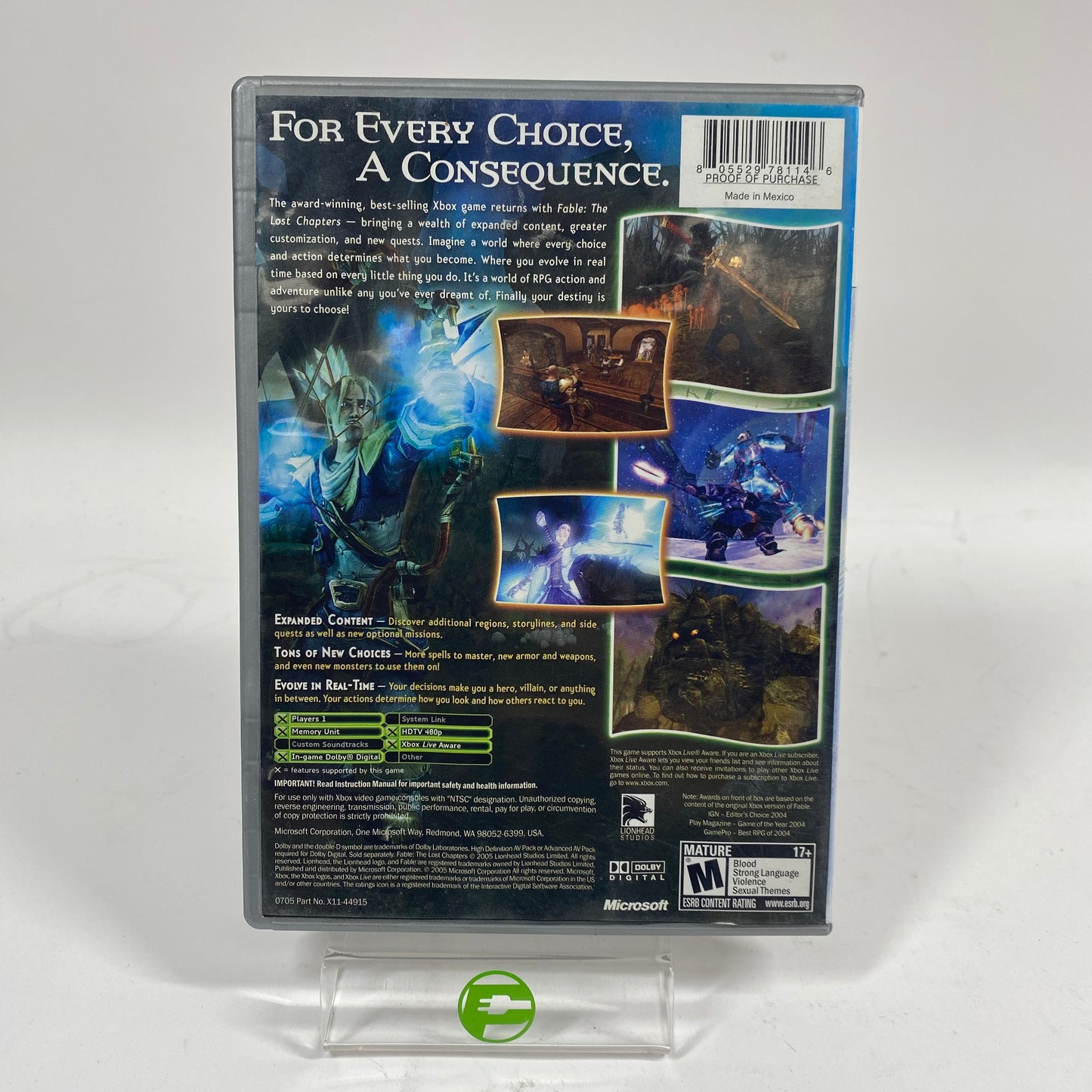 Fable The Lost Chapters [Best Of Platinum Hits] (Microsoft Xbox, 2005)