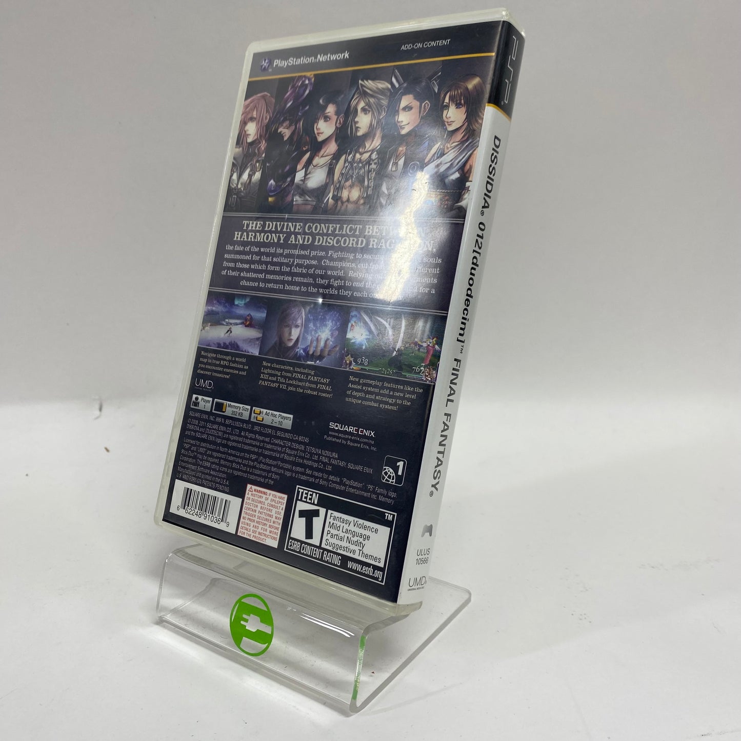 Dissidia 012: Duodecim Final Fantasy (Sony PlayStation Portable PSP, 2011)