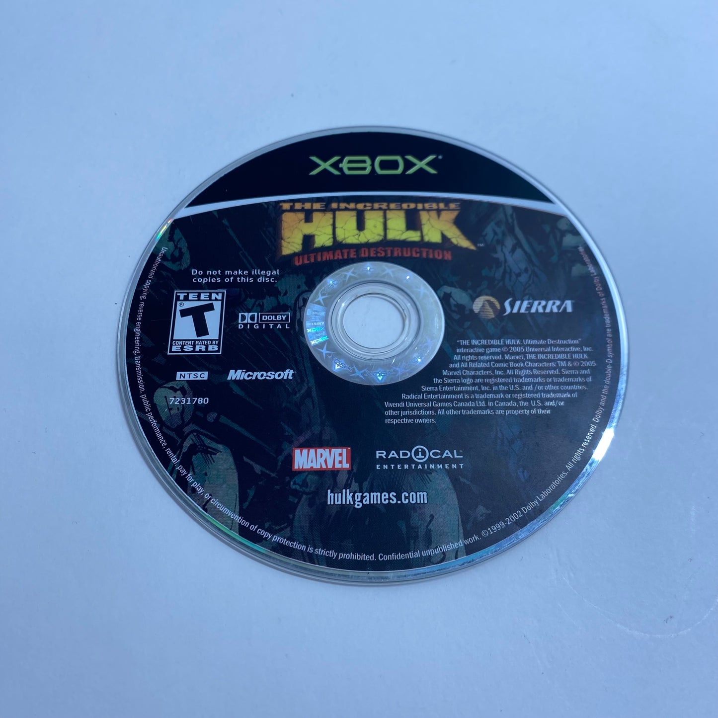 The Incredible Hulk Ultimate Destruction (Microsoft Xbox, 2005)