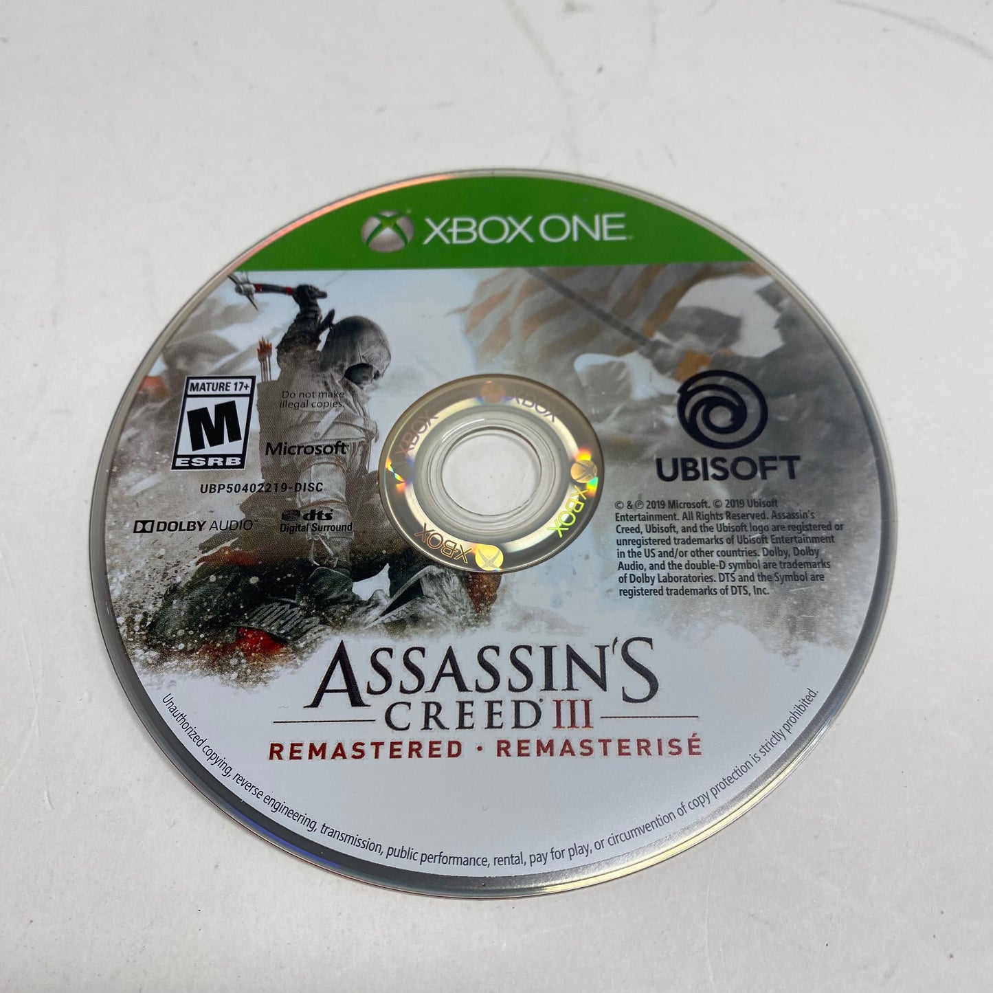 Assassin's Creed III Remastered (Microsoft Xbox One, 2019)