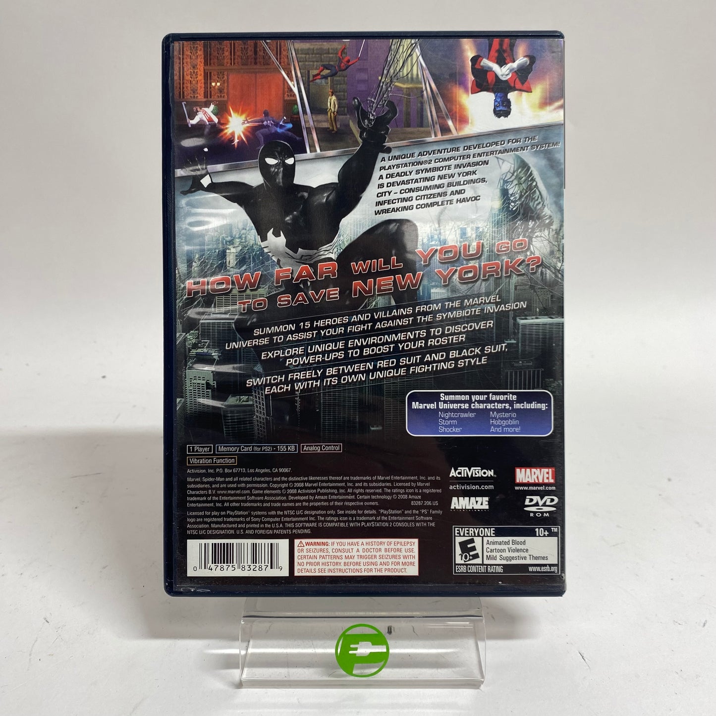 Spiderman Web of Shadows (Sony PlayStation 2 PS2, 2008)