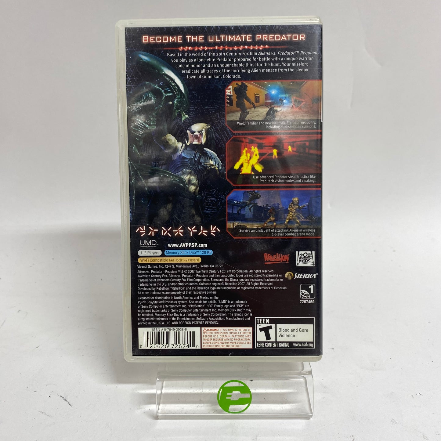 Aliens vs. Predator Requiem (Sony PlayStation Portable PSP, 2007)