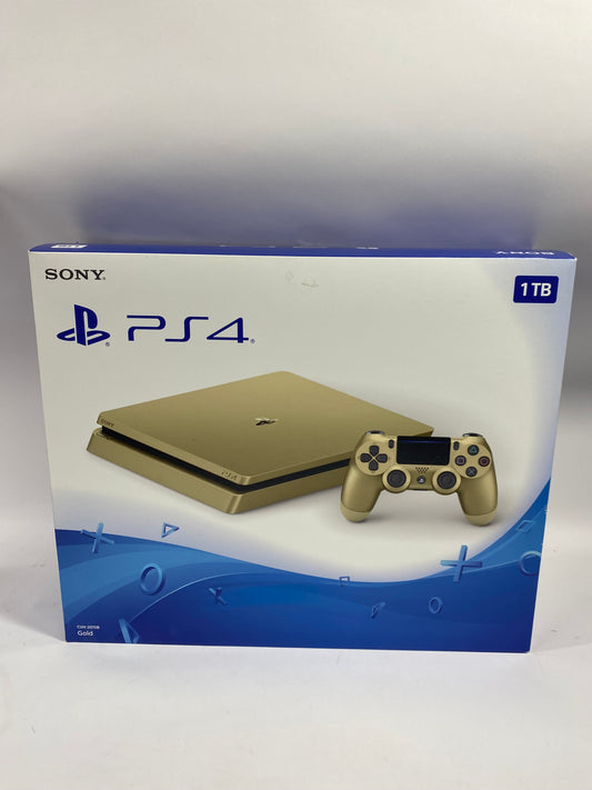 New Sony PlayStation 4 Slim PS4 1TB Gold Console Gaming System CUH-2015B