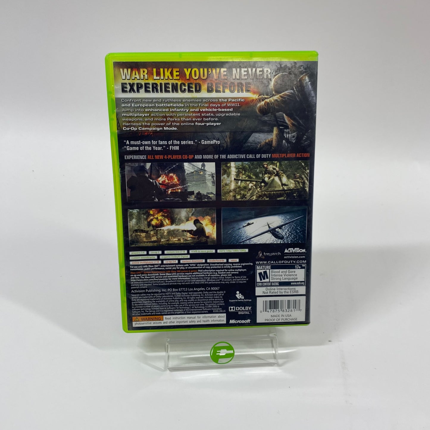 Call of Duty World at War (Microsoft Xbox 360, 2008)