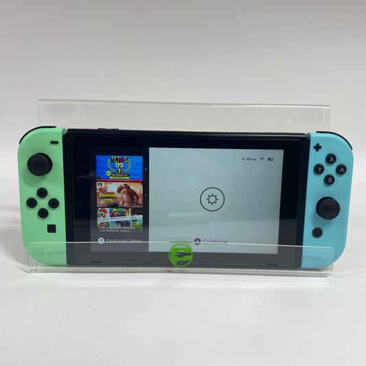Nintendo Switch v2 Video Game Console HAC-001(-01) Animal Crossing Edition
