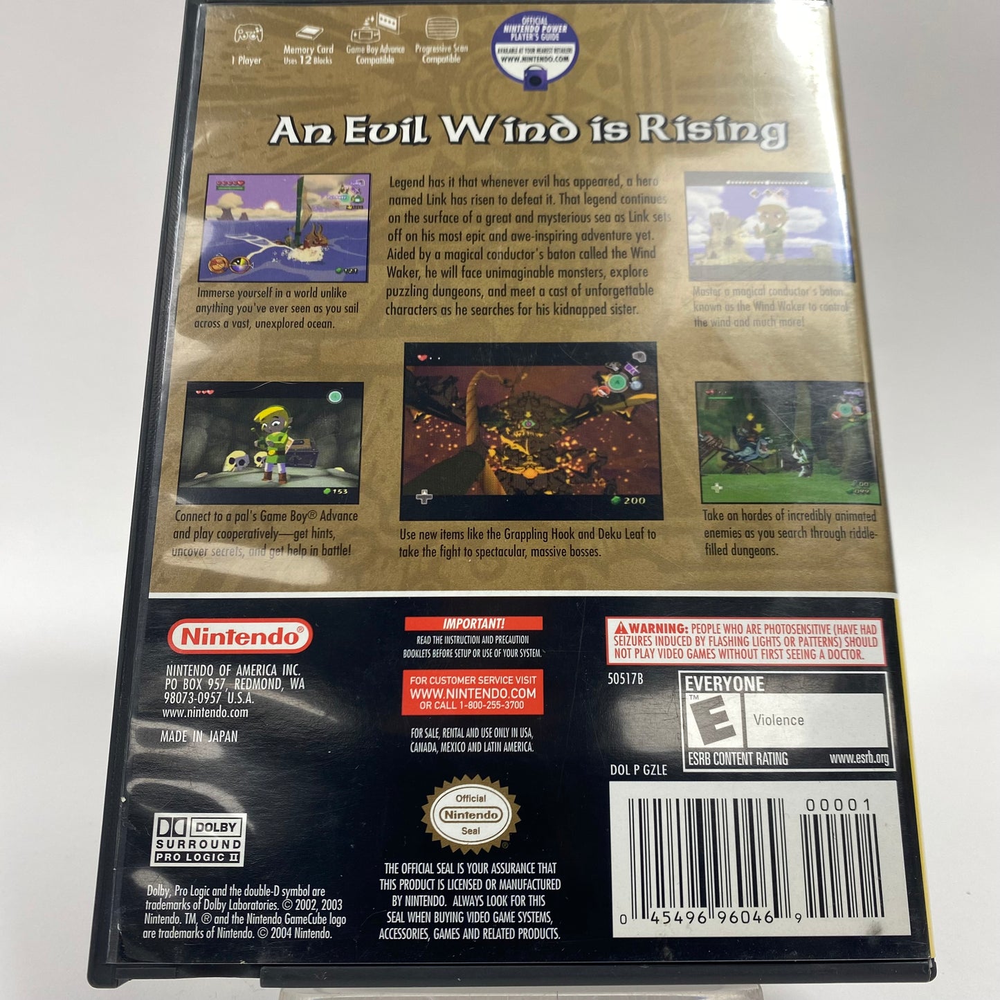 Zelda Wind Waker [Player's Choice] (Nintendo GameCube, 2003)