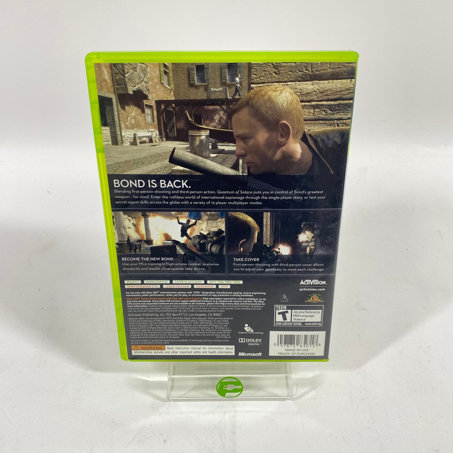 007 Quantum of Solace (Microsoft Xbox 360, 2008)