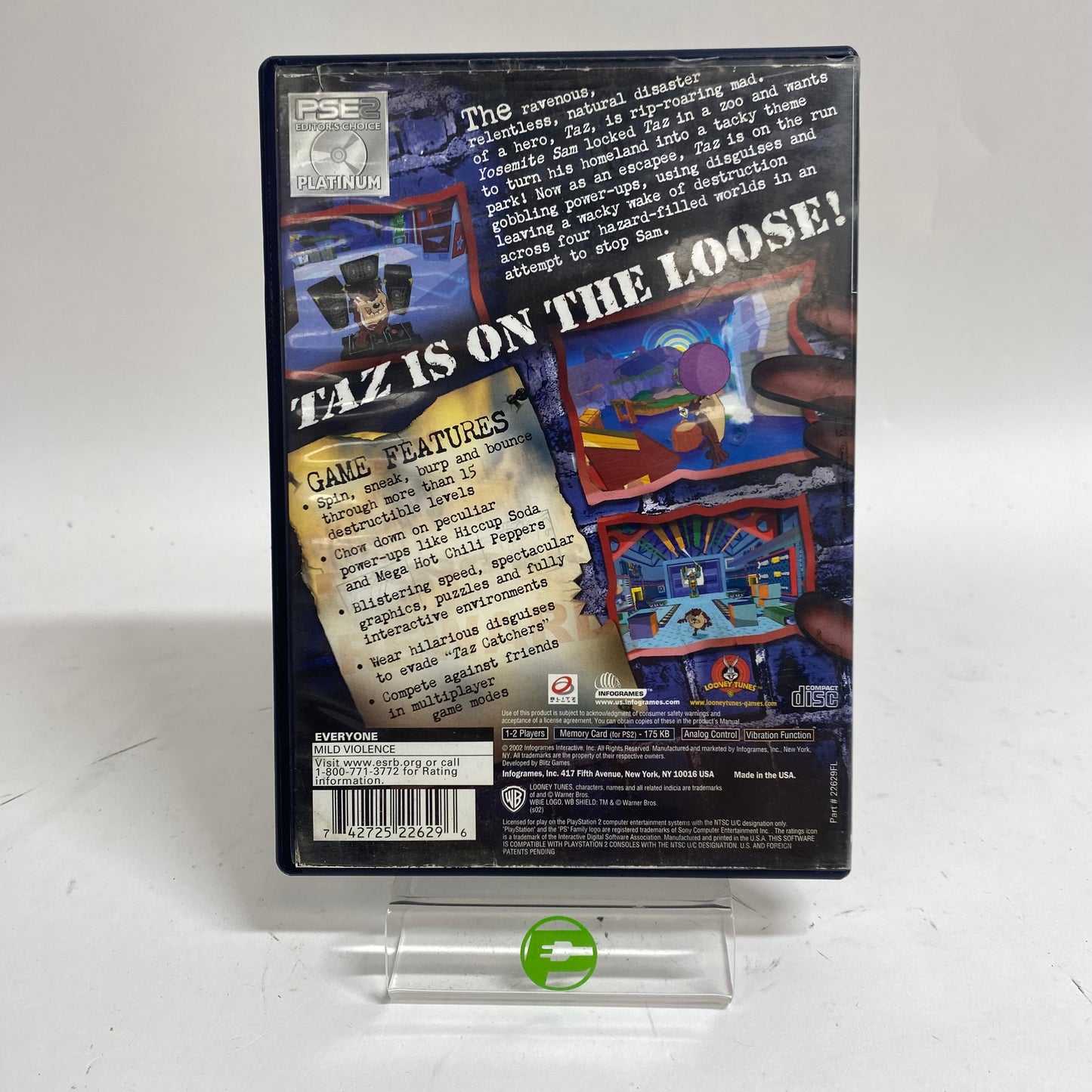 Taz Wanted (Sony PlayStation 2 PS2, 2002)